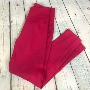 Girlfriend collective pink compressive high-rise legging XS sustainable clothing